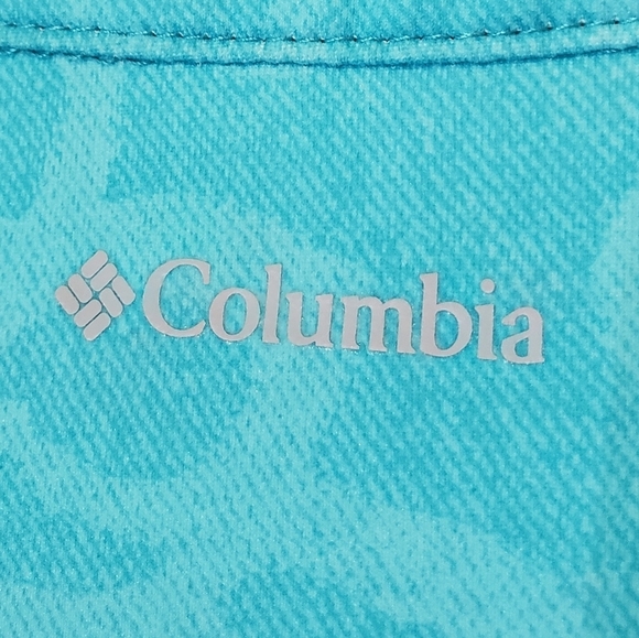 Columbia Dress Size Small Omni-Freeze Advanced Cooling Aqua Racerback Stretch - Picture 8 of 11